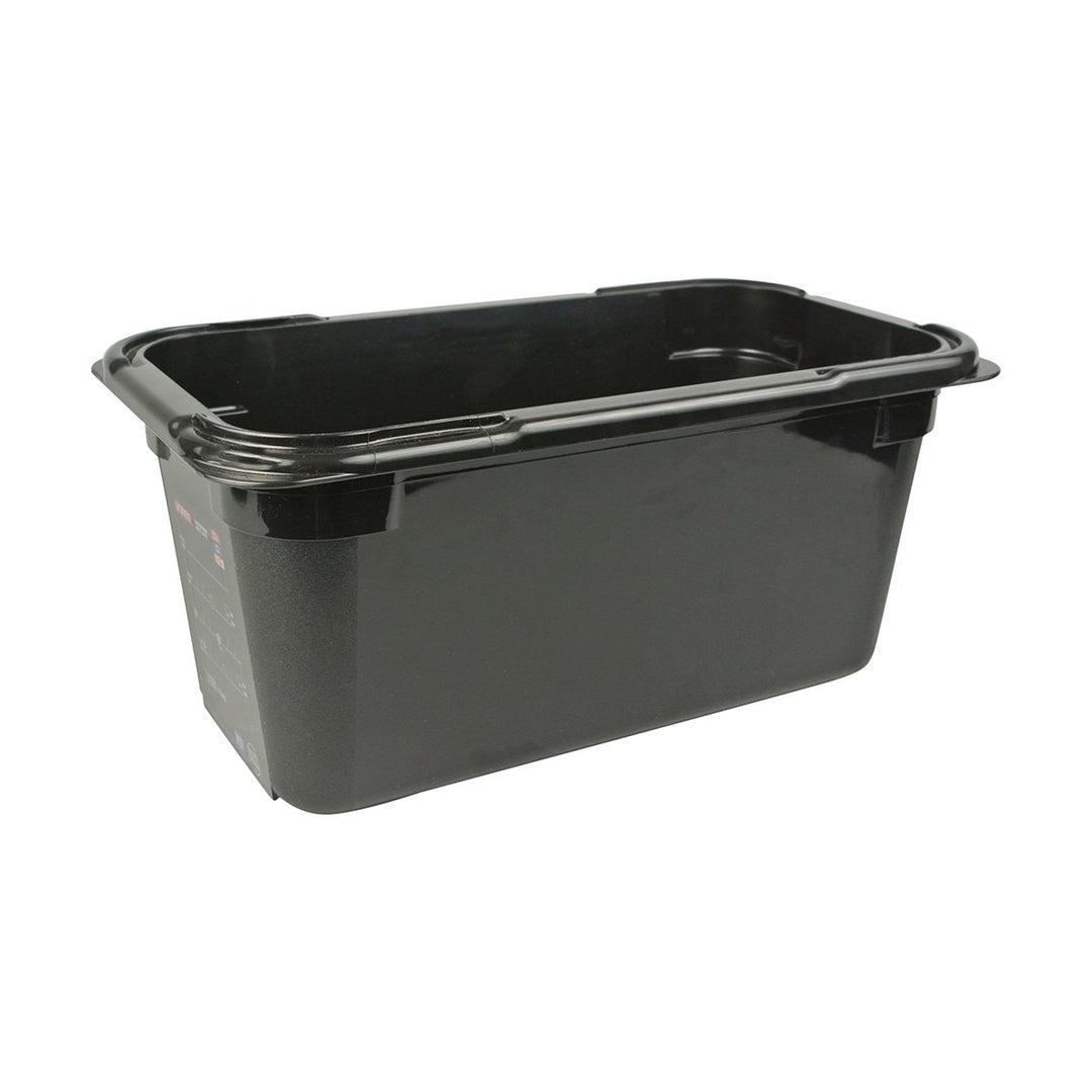 Araven 47820 1/3 Size Black  6" Deep Food Pan