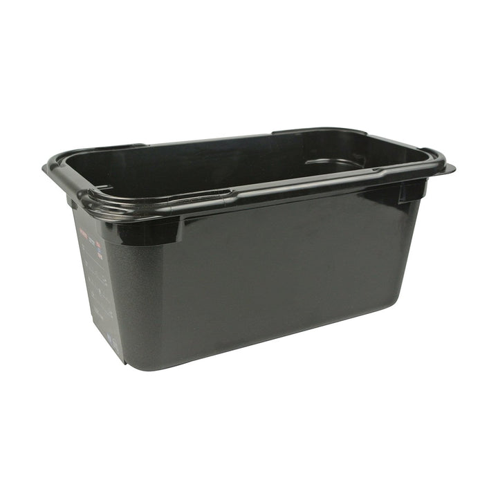 Araven 47820 1/3 Size Black  6" Deep Food Pan