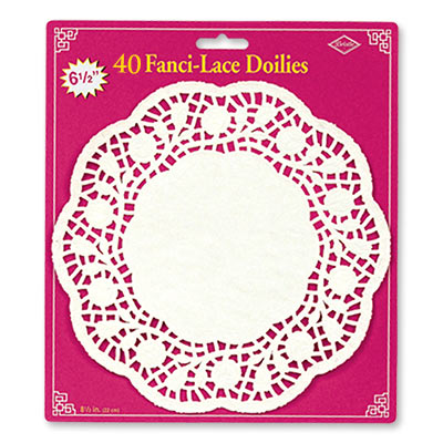 Beistle 50540-W6 6.5" White Doilies 40/Pack Beistle