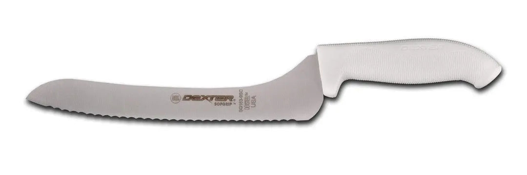 Dexter 25213 9" Scalloped "SofGrip" Offset Knife Dexter