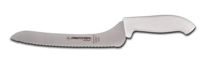 Dexter 25213 9" Scalloped "SofGrip" Offset Knife Dexter