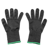 Tablecraft The Protector 11209 Medium Cut Resistant Black and Green Gloves