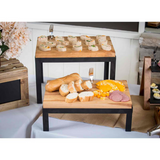 Tablecraft CBW1218175 18" x 12" x 1.75" Birchwood Butcher Block Cutting Board