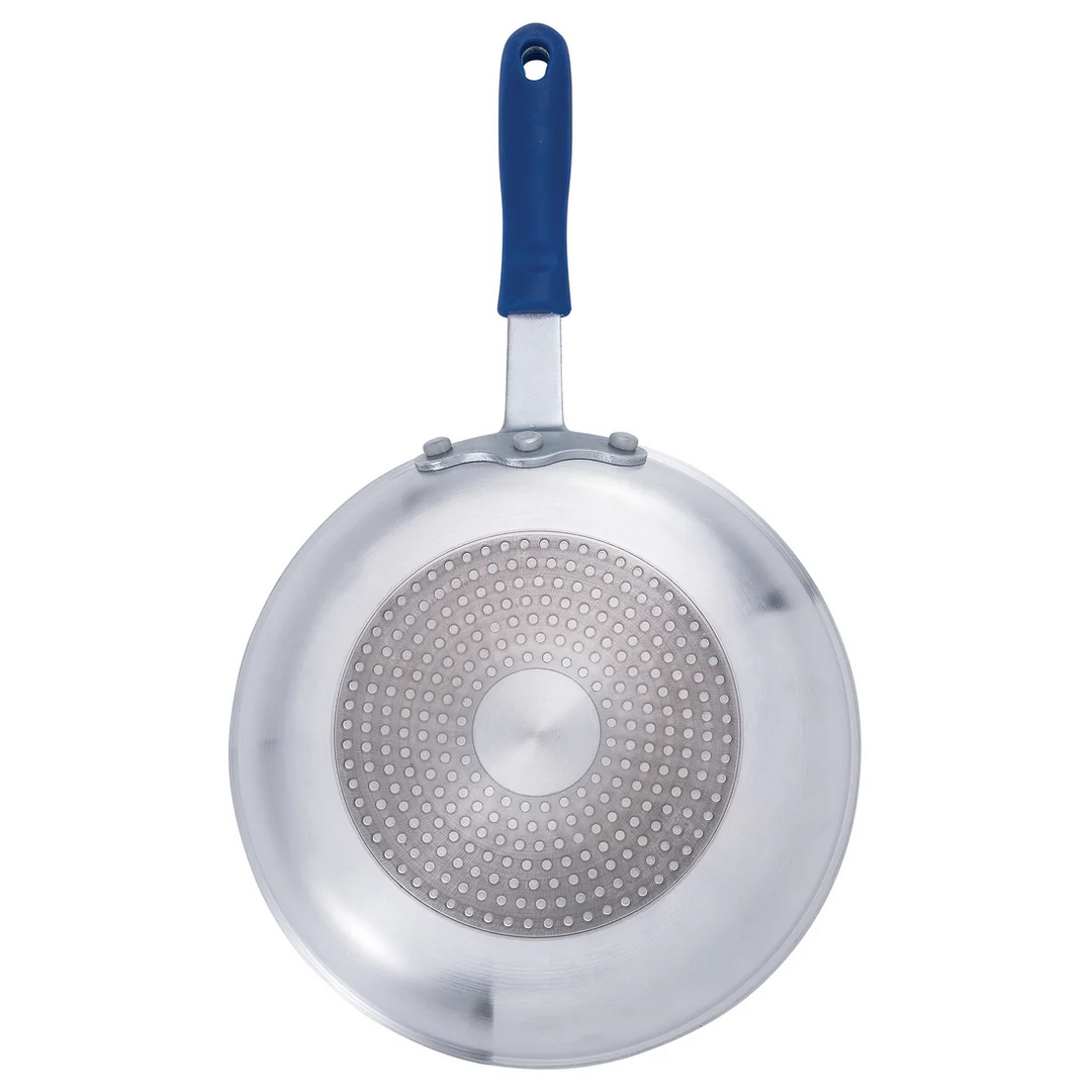 Winco AFPI-10NH Induction Ready Aluminum Fry Pan with Stainless Steel Bottom, Non-Stick 10"