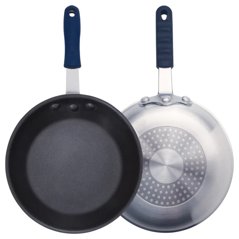 Winco AFPI-8NH Induction Ready Aluminum Fry Pan with Stainless Steel Bottom, Non-Stick 8"