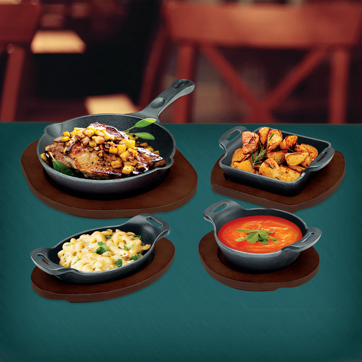 Winco CAST-6 6" Cast Iron Skillet Induction