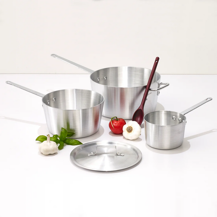 Winco ASP-3 Tapered Aluminum 3.75 Quart Sauce Pan