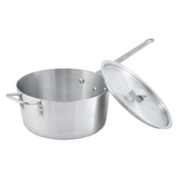 Winco ASP-10 Tapered Aluminum Sauce Pan 10 qt