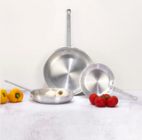 Winco AFP-7A Aluminum Fry Pan, Gladiator, Natural Finish 7"