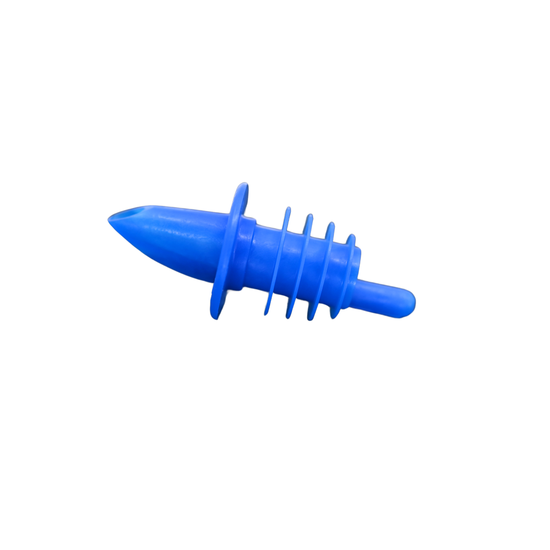 Blue Flexible Poly Budget Pourers 12/Bag