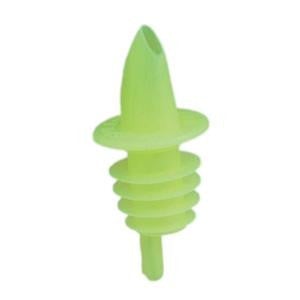 Fluorescent Yellow Flexible Poly Budget Pourers 12/Bag