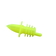Fluorescent Yellow Flexible Poly Budget Pourers 12/Bag