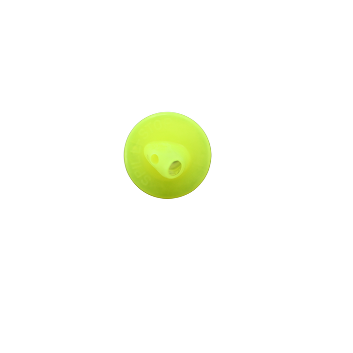 Fluorescent Yellow Flexible Poly Budget Pourers 12/Bag
