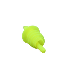 Fluorescent Yellow Flexible Poly Budget Pourers 12/Bag