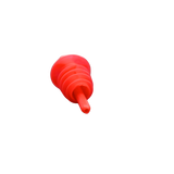 Scarlet Red Flexible Poly Budget Pourers 12/Bag