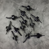 Spill-Stop 320-02 Whiskey Gate Black Collar Pourer 12/Pack