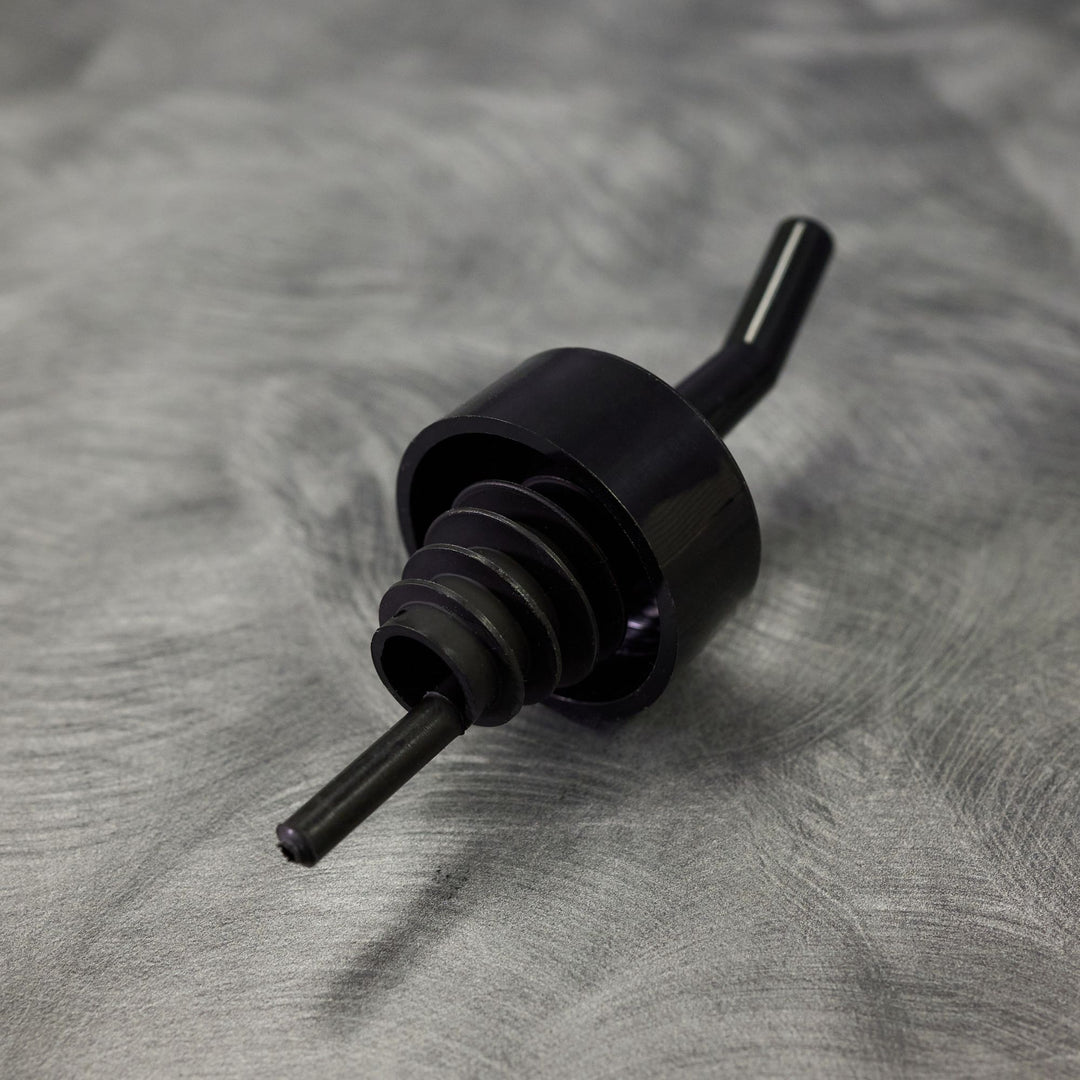 Spill-Stop 320-02 Whiskey Gate Black Collar Pourer 12/Pack