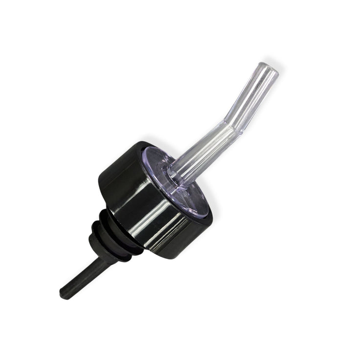 Spill-Stop 320-01 Whiskey Gate Clear/Black Collar Pourer 12/Pack