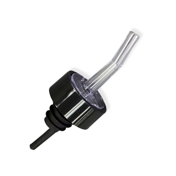Spill-Stop 320-01 Whiskey Gate Clear/Black Collar Pourer 12/Pack Spill-Stop