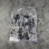 Spill-Stop 320-01 Whiskey Gate Clear/Black Collar Pourer 12/Pack
