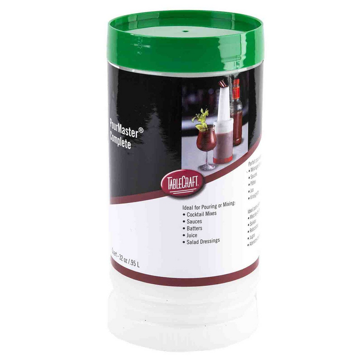 Tablecraft 8032GN 32 oz Green PourMaster Complete 3 Piece Set