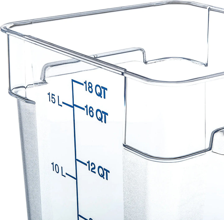Carlisle 1072507 18 Qt Clear Food Storage Container Carlisle