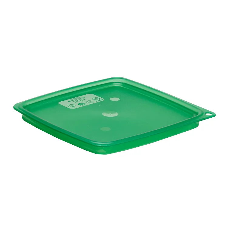 Cambro SFC2FPPP265 FreshPro Camsquares Green Square Easy Seal Lid for 2 and 4 qt Food Containers