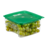 Cambro SFC2FPPP265 FreshPro Camsquares Green Square Easy Seal Lid for 2 and 4 qt Food Containers