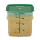 Cambro SFC2FPPP265 FreshPro Camsquares Green Square Easy Seal Lid for 2 and 4 qt Food Containers