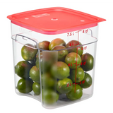 Cambro SFC6FPPP266 FreshPro Camsquares Red Square Easy Seal Lid for 6 and 8 qt Food Containers