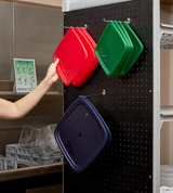 Cambro SFC12FPPP267 FreshPro Camsquares Blue Square Easy Seal Lid for 12, 18 and 22 qt Food Containers