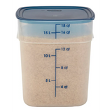 Cambro SFC12FPPP267 FreshPro Camsquares Blue Square Easy Seal Lid for 12, 18 and 22 qt Food Containers