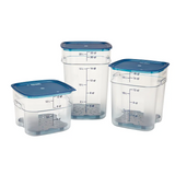 Cambro SFC12FPPP267 FreshPro Camsquares Blue Square Easy Seal Lid for 12, 18 and 22 qt Food Containers