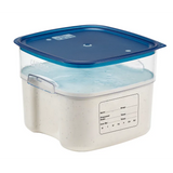 Cambro SFC12FPPP267 FreshPro Camsquares Blue Square Easy Seal Lid for 12, 18 and 22 qt Food Containers