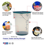 Cambro FreshPro CamRounds PWB22PROPP 22 qt Round Pail with Bail