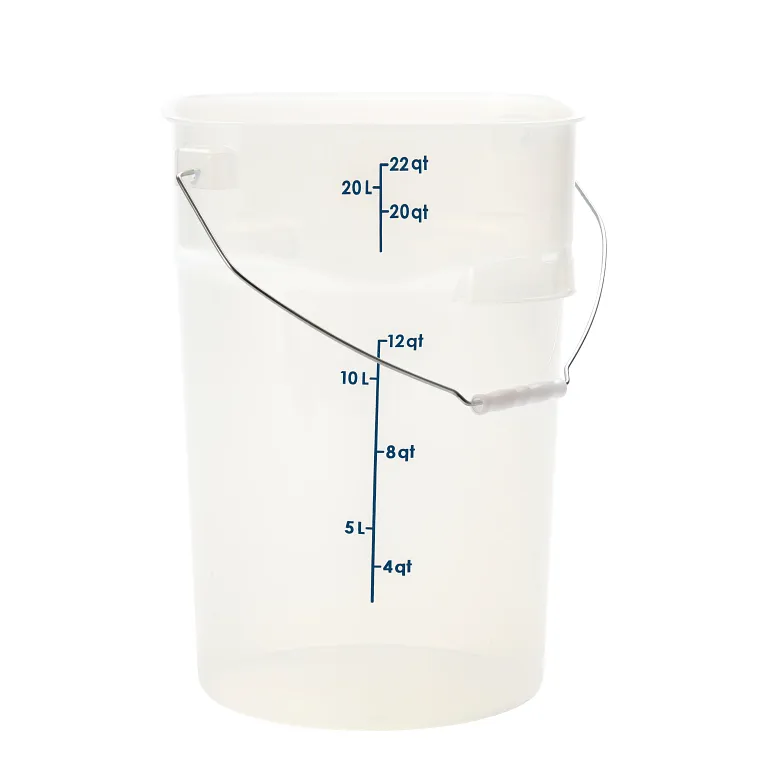 Cambro FreshPro CamRounds PWB22PROPP 22 qt Round Pail with Bail