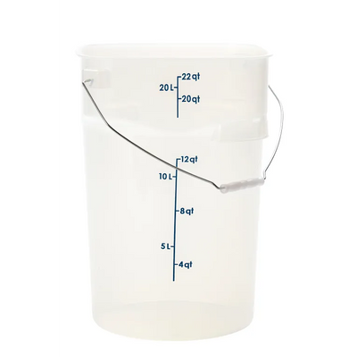 Cambro FreshPro CamRounds PWB22PROPP 22 qt Round Pail with Bail