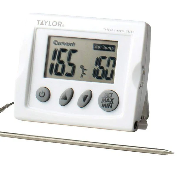 Taylor 3518N 6" Digital Cooking Thermometer with 48" Probe Wire