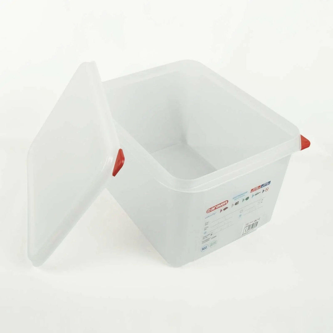 Araven 03035 1/2 Size 13.2 Quart 8" Food Pan with Airtight Lid Araven