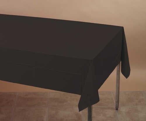 54" X 108" Black Paper Table Covers