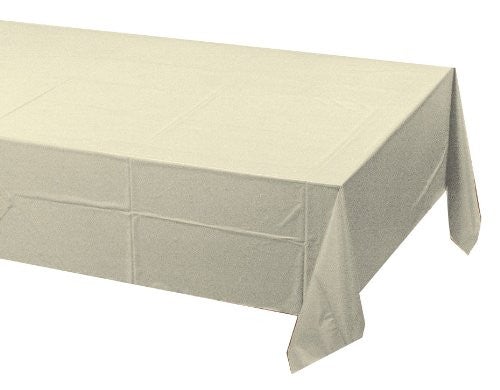 54" X 108" Ivory Paper Table Covers