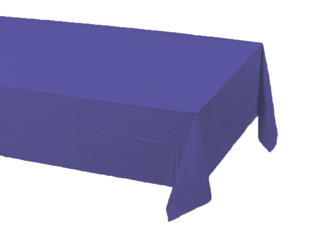 54" X 108" Purple Plastic Table Covers