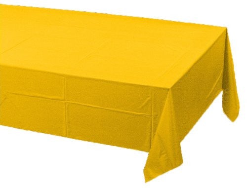 54" X 108" School Bus Yellow Paper Table Covers