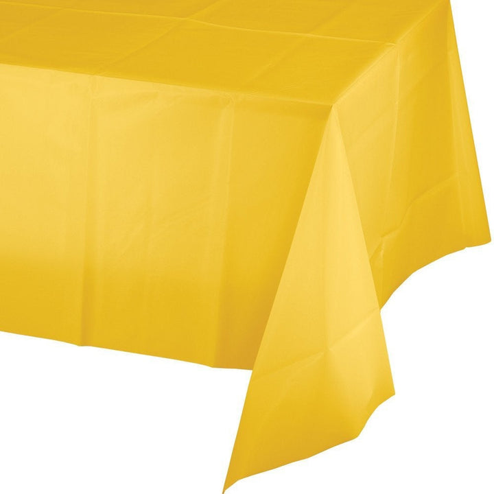 Creative Converting 54" X 108" School Bus Yellow Plastic Table Covers Creative Converting