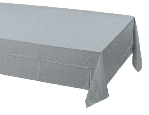 54" X 108" Silver Paper Table Covers