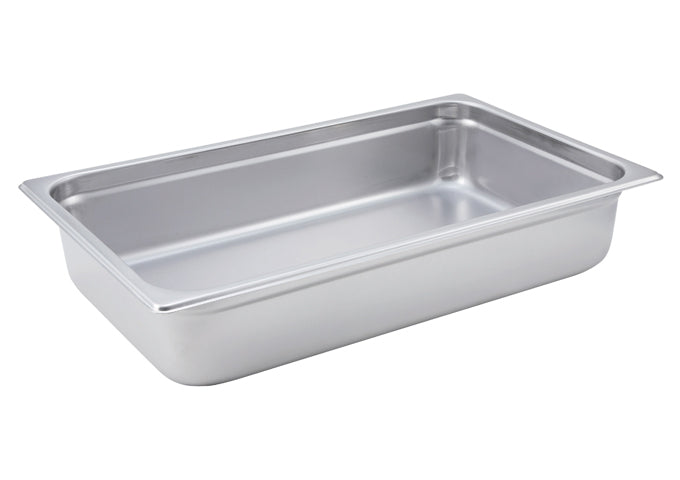 Winco SPJH-104 Full Size 4" Stainless Steel Steam Table Pan