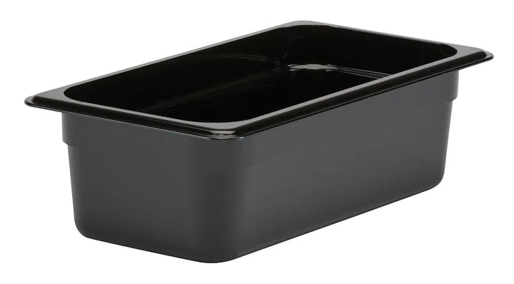 Cambro Camwear 34CW110 1/3 Size  4" Black Food Pan Cambro