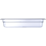 Carlisle 3066007 1/3 Size Clear 2.5" Deep Insert Pan