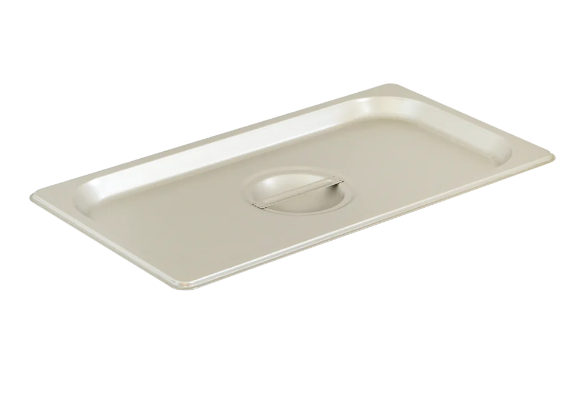 Browne Foodservice 575548 Solid Stainless Steel Cover For 1/3 Size Steam Table Pan
