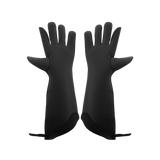 Browne Foodservice 5430502 15" Black FLXa-Prene 5 Finger Glove with Kevlar Stitching